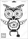 Schablone-Stencil A4 047-1371 Funny Eule